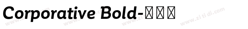 Corporative Bold字体转换